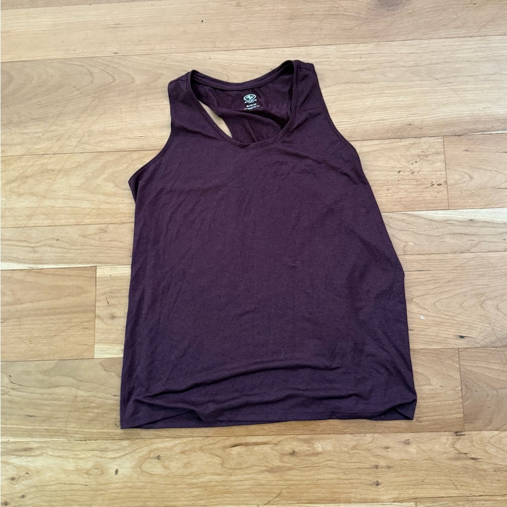 Athletic Works Purple Sleeveless Tank Top